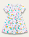 Ocean Mermaid Print Dress - Mini Taylor