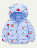 Orange Printed down Jacket - Mini Taylor