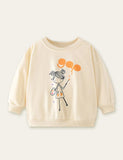 Painter Girl Printed Sweatshirt