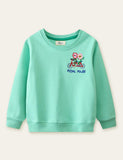 Pedal Flower Embroidered Sweatshirt - Mini Taylor