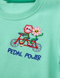 Pedal Flower Embroidered Sweatshirt - Mini Taylor