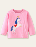 Pegasus Appliqué Long Sleeves T-shirt - Mini Taylor