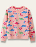 Pink Dinosaur Print Sweatshirt - Mini Taylor