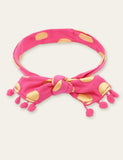 Polka Dot Printed Fur Ball Baby Hair Band - Mini Taylor