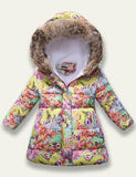 Printed Hooded Cotton Coat - Mini Taylor