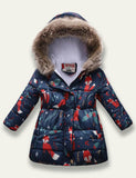 Printed Hooded Cotton Coat - Mini Taylor