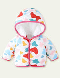 Printing plus Velvet Cotton-Padded Jacket - Mini Taylor