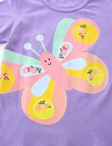 Purple Butterfly Print T-shirt - Mini Taylor