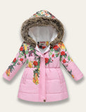 Purple Heart Shape Graffiti Coat - Mini Taylor