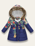 Purple Heart Shape Graffiti Coat - Mini Taylor