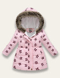 Purple Heart Shape Graffiti Coat - Mini Taylor