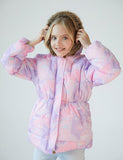 Purple Heart Shape Graffiti Coat - Mini Taylor