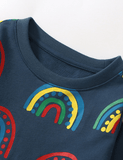 Rainbow Circle Printed Sweatshirt - Mini Taylor