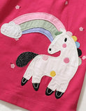 Rainbow Pony Appliqué Dress - Mini Taylor