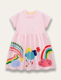 Rainbow Print Dress - Mini Taylor