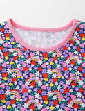 Rainbow Strawberry Printed Dress - Mini Taylor