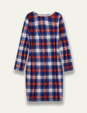 Red Blue Plaid Family Matching Dress - Mini Taylor