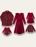 Red Plaid Family Matching Dress - Mini Taylor
