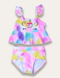 Ruffled Colorful Unicorn Swimsuit - Mini Taylor