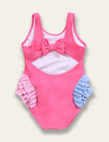 Ruffled Flamingo Print Swimsuit - Mini Taylor