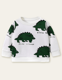 Sweatshirt mit Säbelzahn-Drachen-Aufdruck