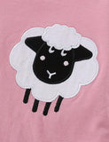 Sheep Appliqué Sweatshirt Set - Mini Taylor