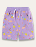 Shooting Star Print Shorts