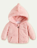 Solid Color Velvet Padded Coated Jacket - Mini Taylor