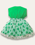 St. Patrick's Day Clover Tulle Dress - Mini Taylor