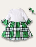 St. Patrick's Day Flared Plaid Dress Set - Mini Taylor