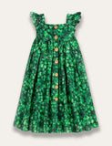 St. Patrick's Day Four-leaf Clover Print Dress - Mini Taylor