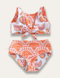 Summer Multi-color Fresh Printed Swimsuit - Mini Taylor