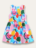 Summer Watermelon Sleeveless Dress - Mini Taylor