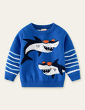 Sunglasses Shark Cartoon Sweater - Mini Taylor