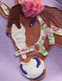 Three Horses Appliqué Embroidered Sweatshirt - Mini Taylor