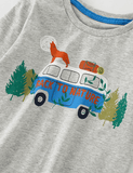 Travel Bus Printed Long-Sleeved T-shirt - Mini Taylor