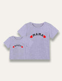 Valentine's Day Heart Letter Printed Family Matching T-Shirt - Mini Taylor