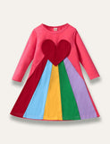 Valentine's Day Heart Rainbow Dress - Mini Taylor