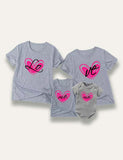 Valentine's Day Love Me Printed Family Matching T-Shirt - Mini Taylor