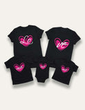 Valentine's Day Love Me Printed Family Matching T-Shirt - Mini Taylor