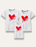 Valentine's Day Together Forever Printed Family Matching T-Shirt - Mini Taylor