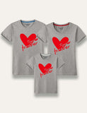 Valentine's Day Together Forever Printed Family Matching T-Shirt - Mini Taylor