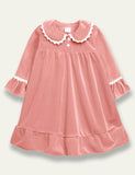 Velvet Long Sleeve Princess Dress - Mini Taylor