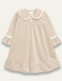 Velvet Long Sleeve Princess Dress - Mini Taylor