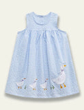 White Duck Appliqué Sleeveless Dress - Mini Taylor