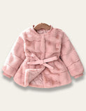 Winter Waisted Plush Coat - Mini Taylor